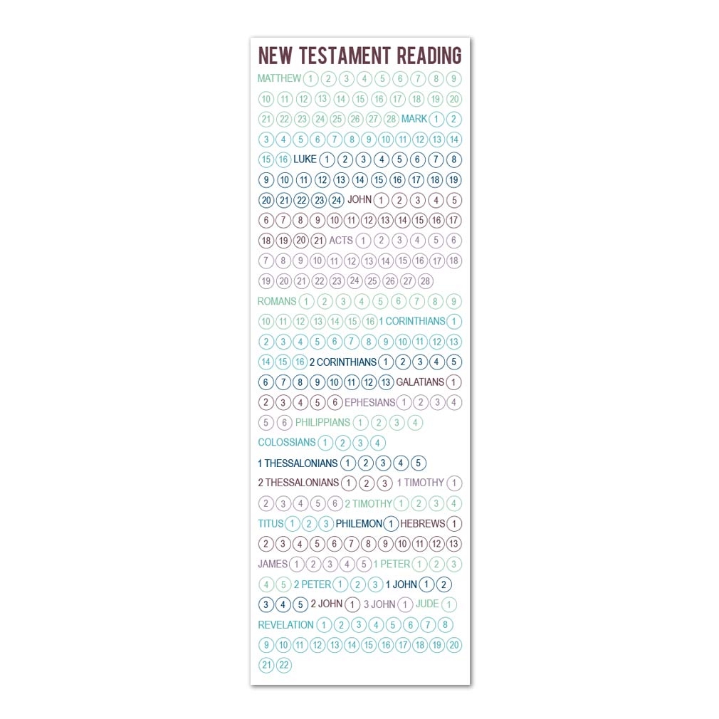 New Testament Reading Chart Bookmark Printable In LDS Latter Day Products On LDSBookstore