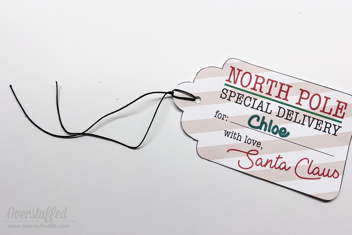 North Pole Delivery Free Printable Santa Gift Tags Overstuffed Life