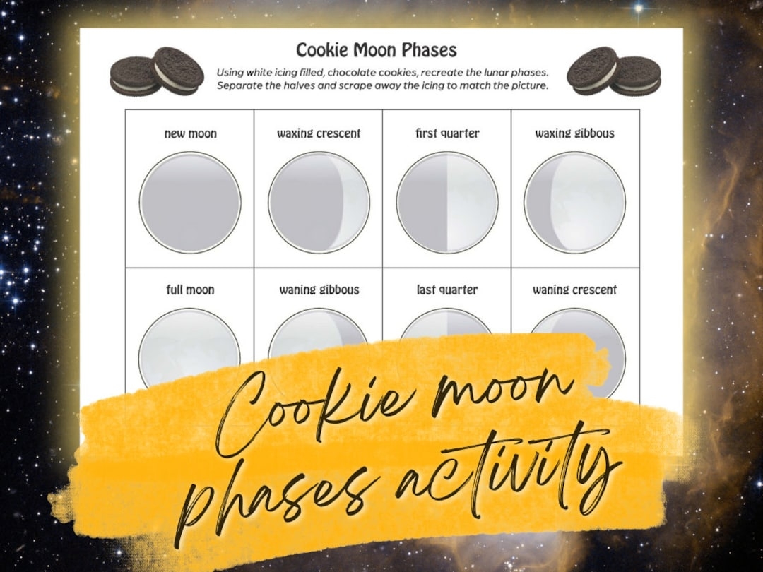 Printable Oreo Moon Phases Worksheet