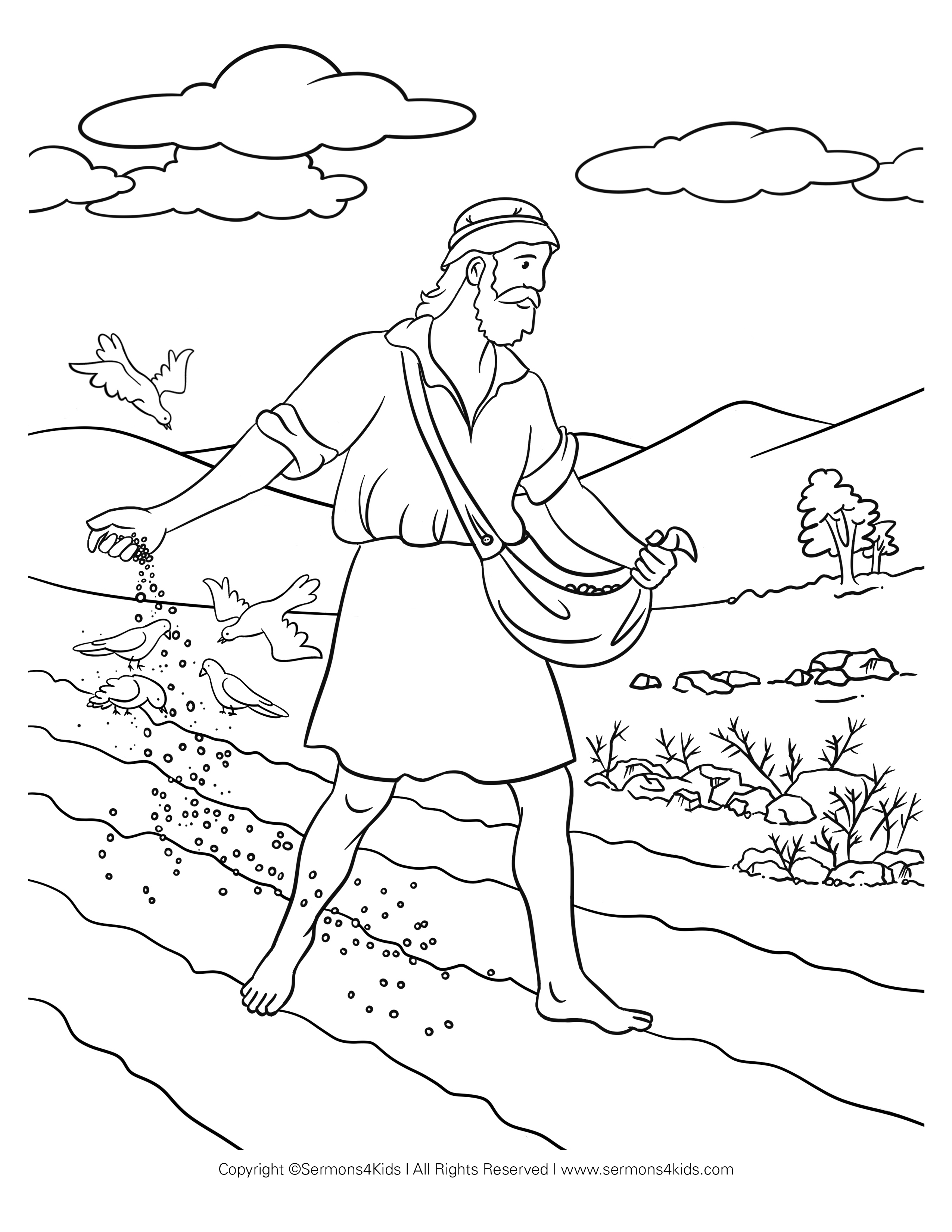 Printable Parable Of The Sower Activity Sheets