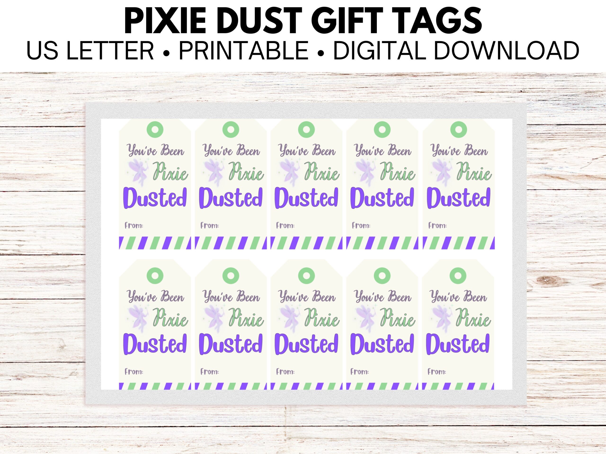 Pixie Dust Tags Free Printable