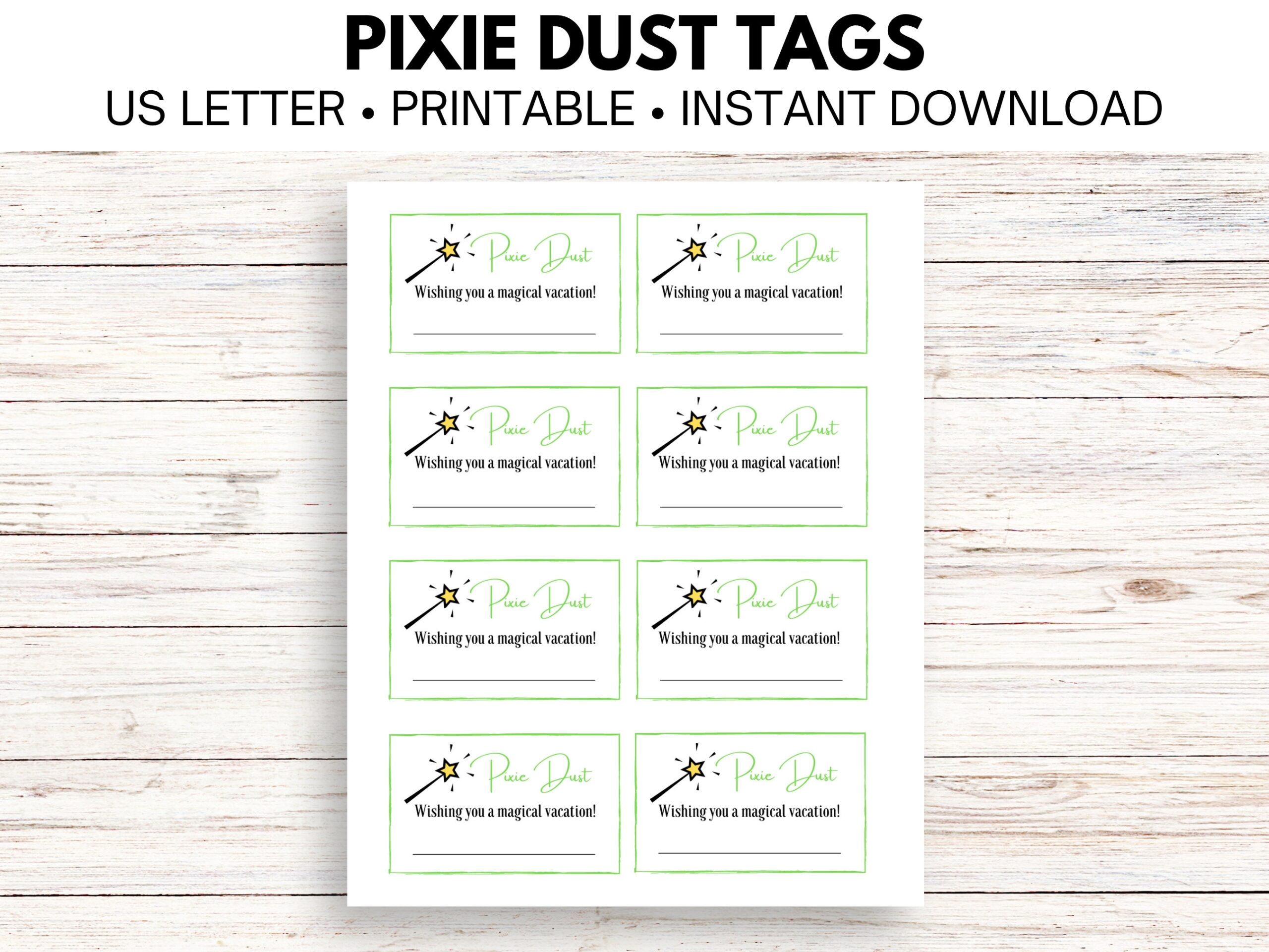 Pixie Dust Tags Etsy
