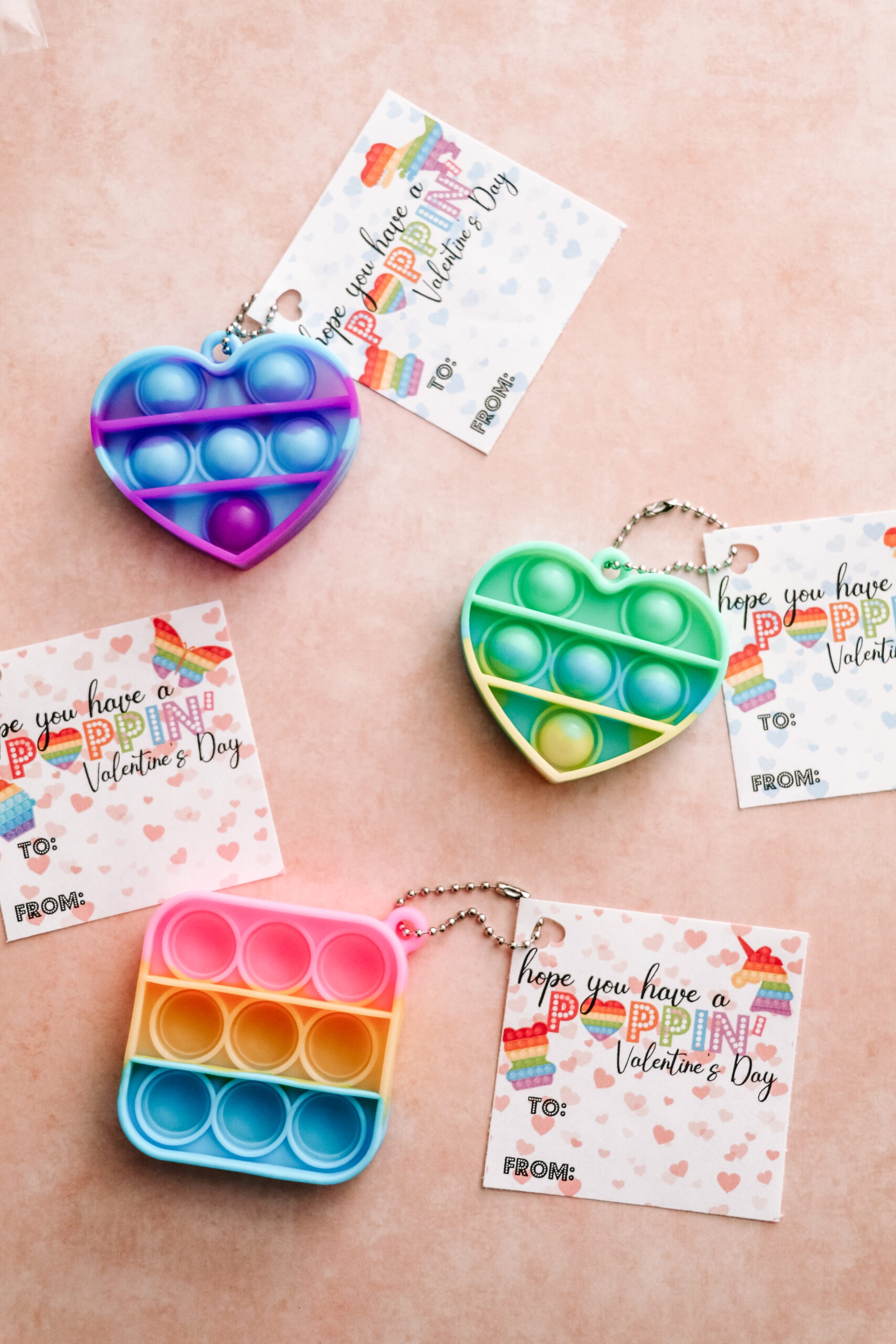 Pop It Valentines For Kids With Free Printable Tags The Denver Housewife