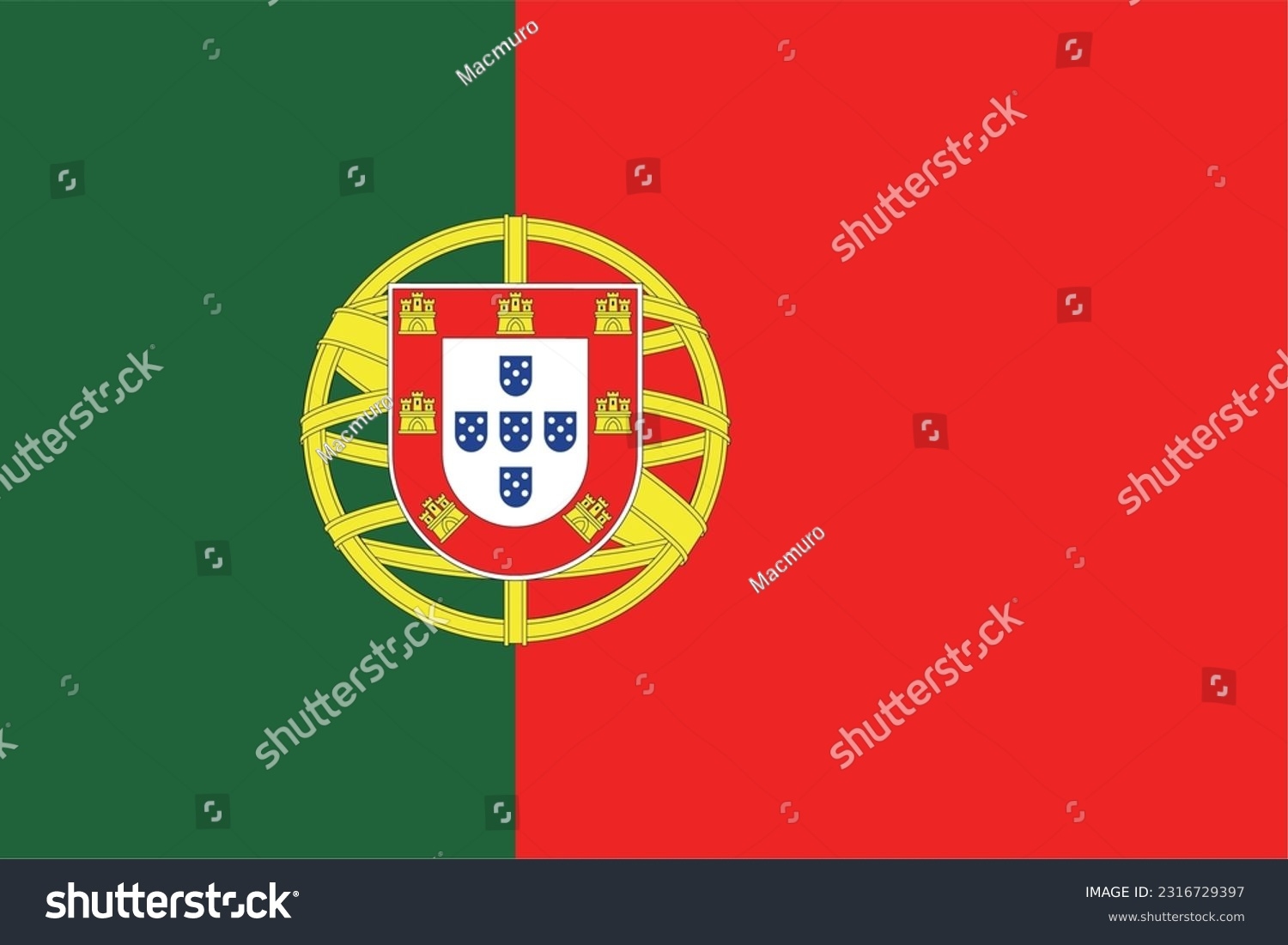 Printable Flag Of Portugal