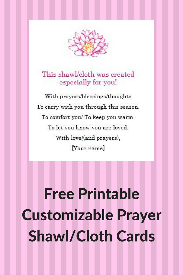 Prayer Shawl Cards Free Printable Customizable Prayer Shawl Crochet Prayer Shawls Prayer Shawl Patterns