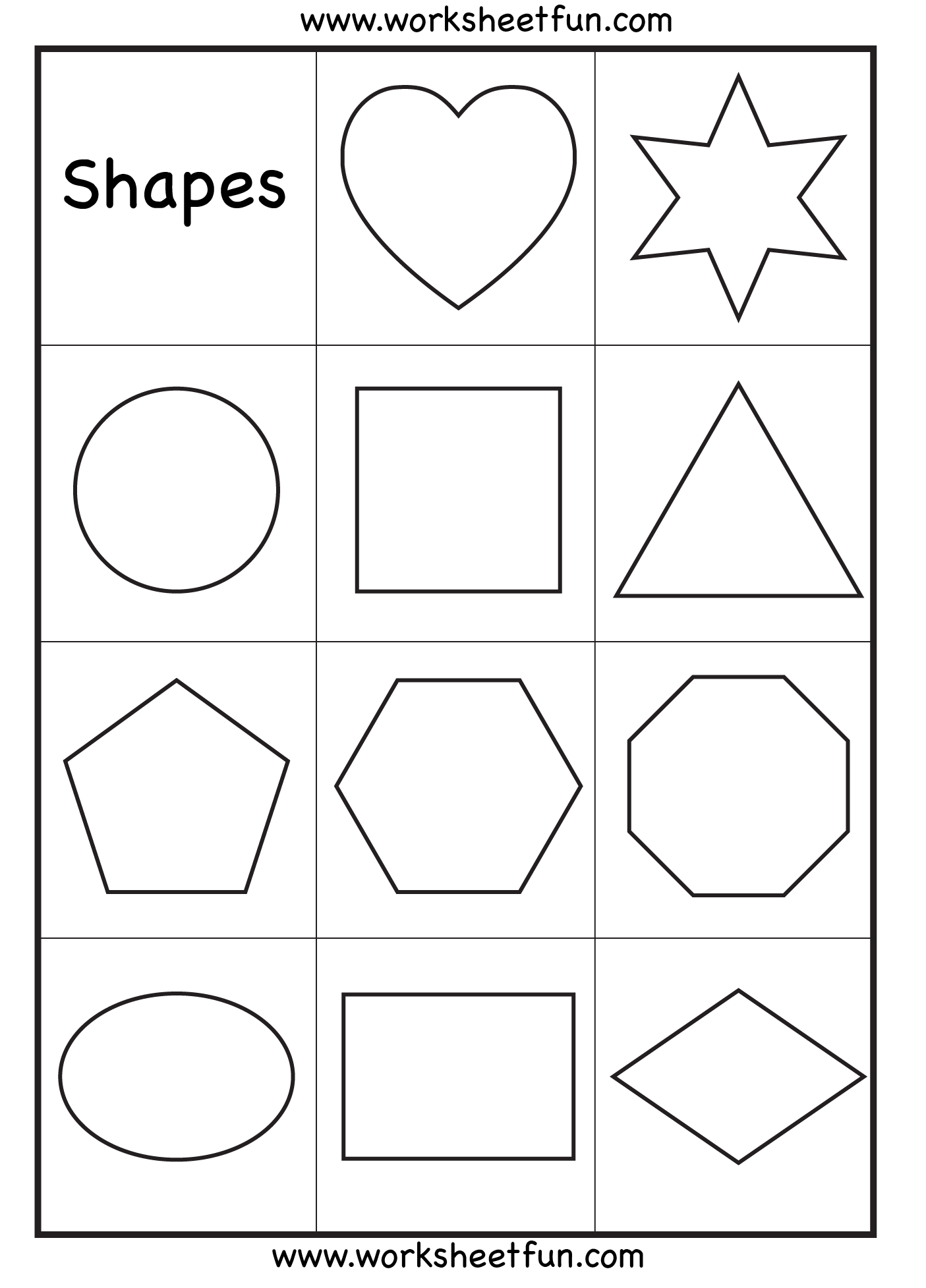Preschool Shapes Worksheet FREE Printable Worksheets Shapes Worksheets Shapes Preschool Printable Shapes