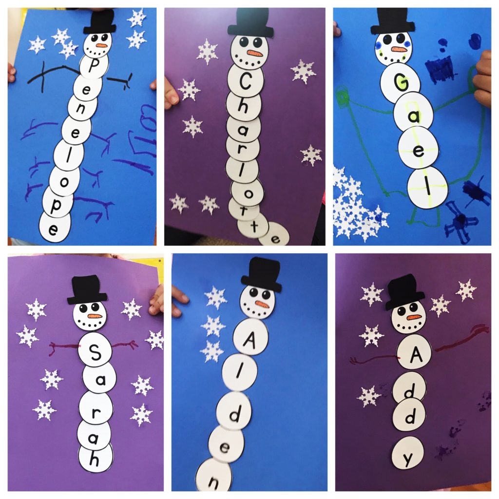 Preschool Snowman Name Activity Ms Stephanie s Preschool