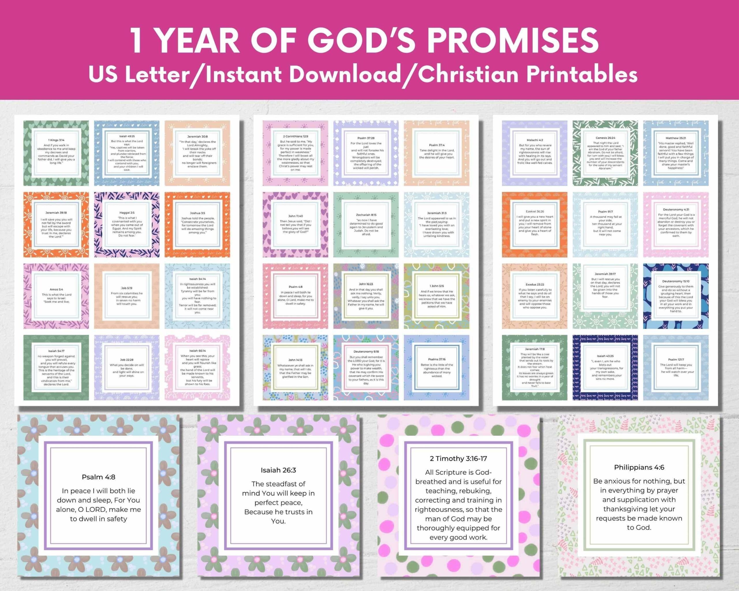 365 Bible Verses Free Printable