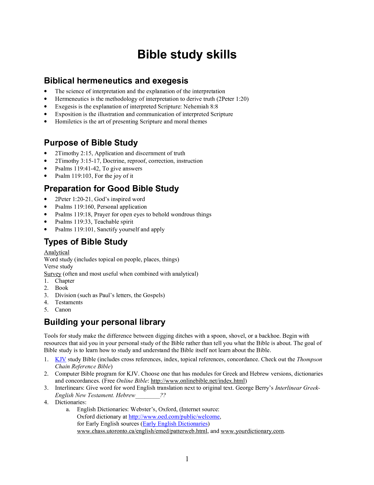 Free Printable Family Bible Study Lessons