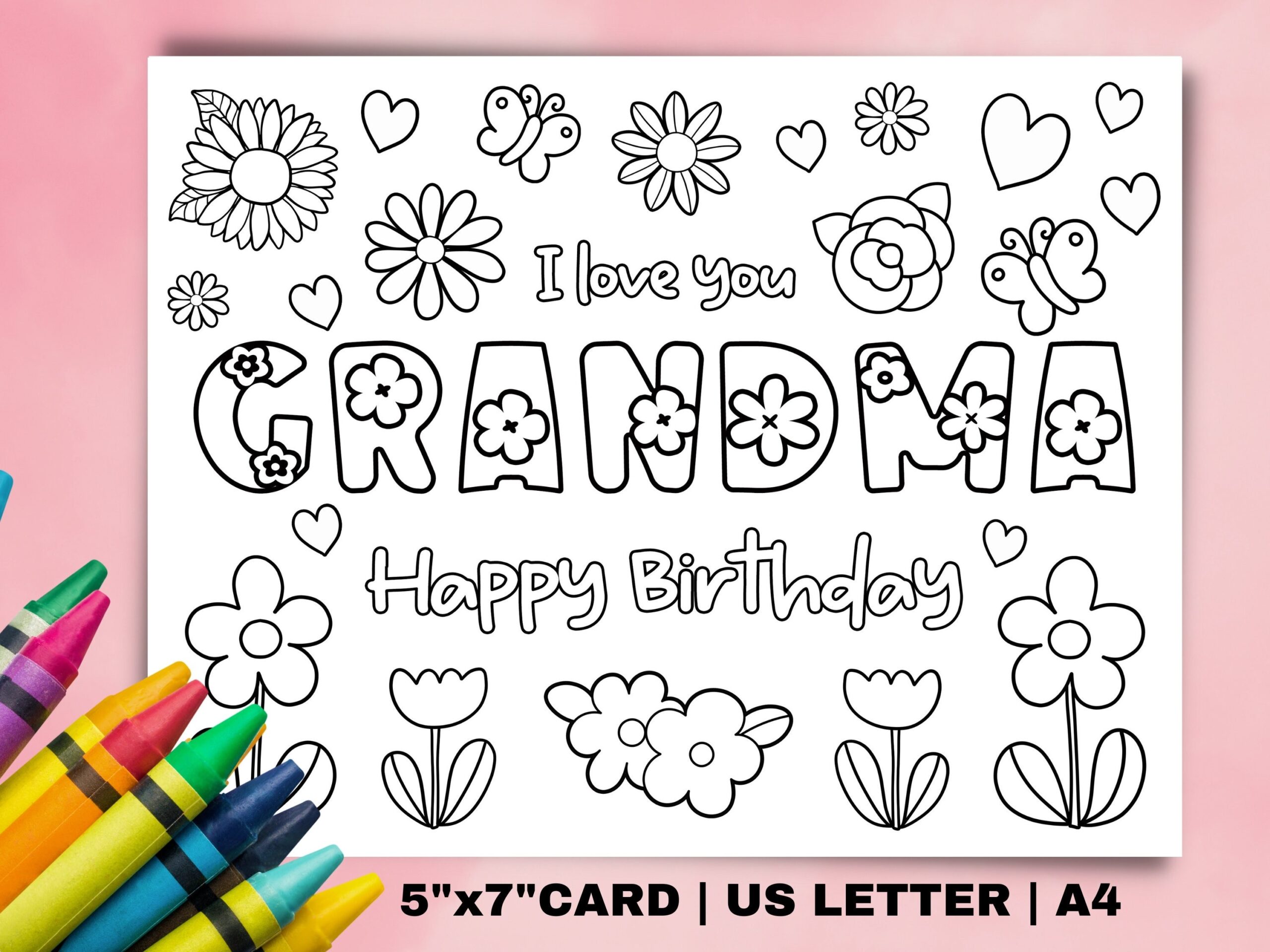 Happy Birthday Grandma Printable