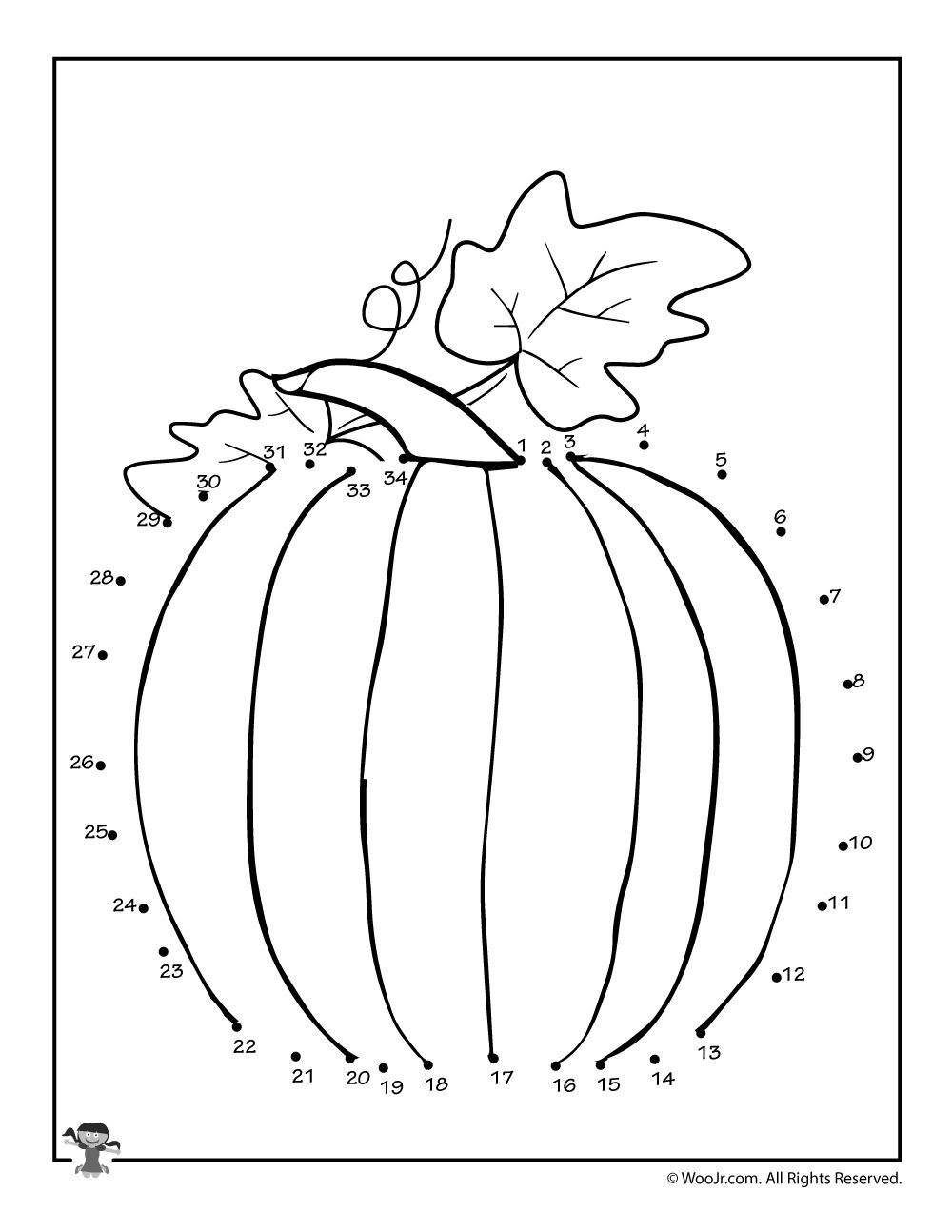 Printable Fall Dot To Dots Woo Jr Kids Activities Children s Publishing Dot To Dot Printables Connect The Dots Sunday School Coloring Sheets