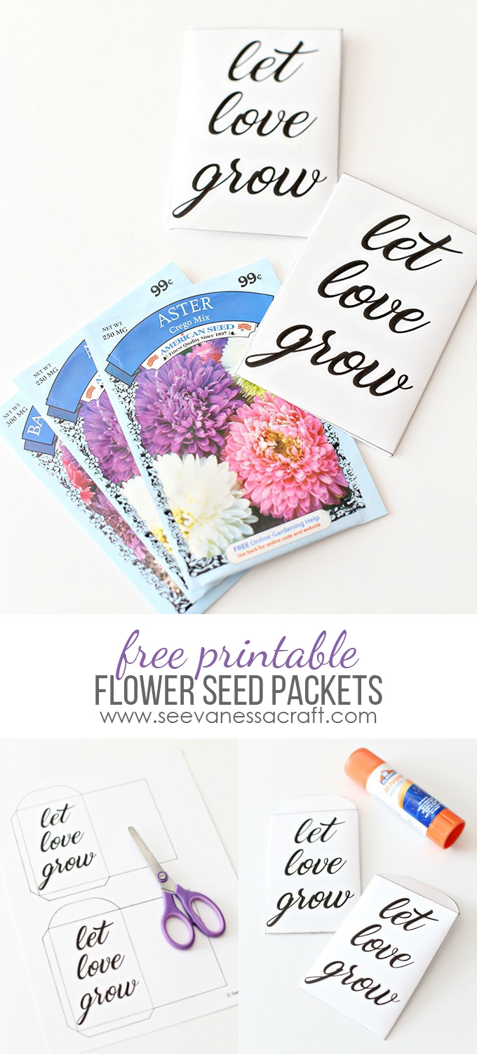 Printable Let Love Grow Seed Packets See Vanessa Craft