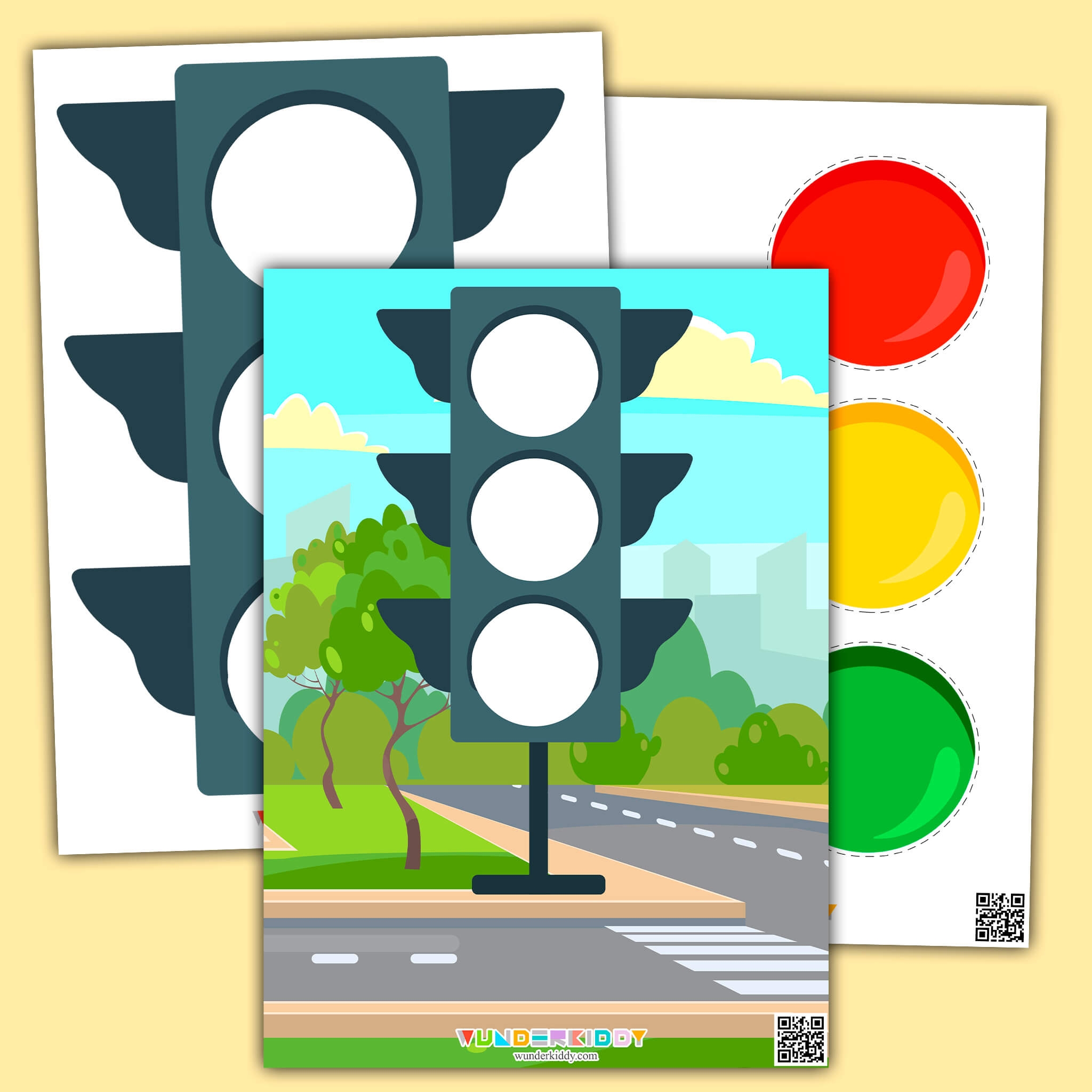Printable Traffic Light Color Match Activities For Kindergarten