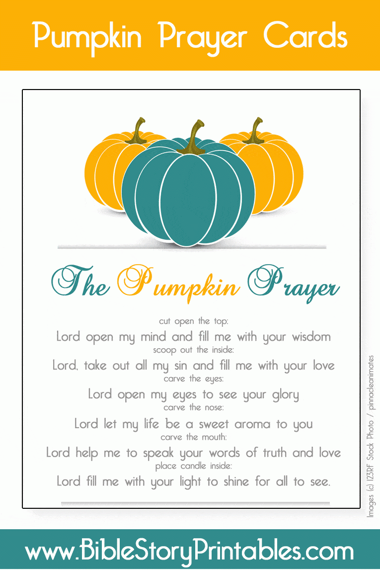 Pumpkin Prayer Printable The Crafty Classroom