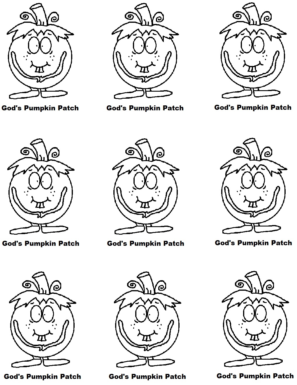 Pumpkin Patch Parable Printable