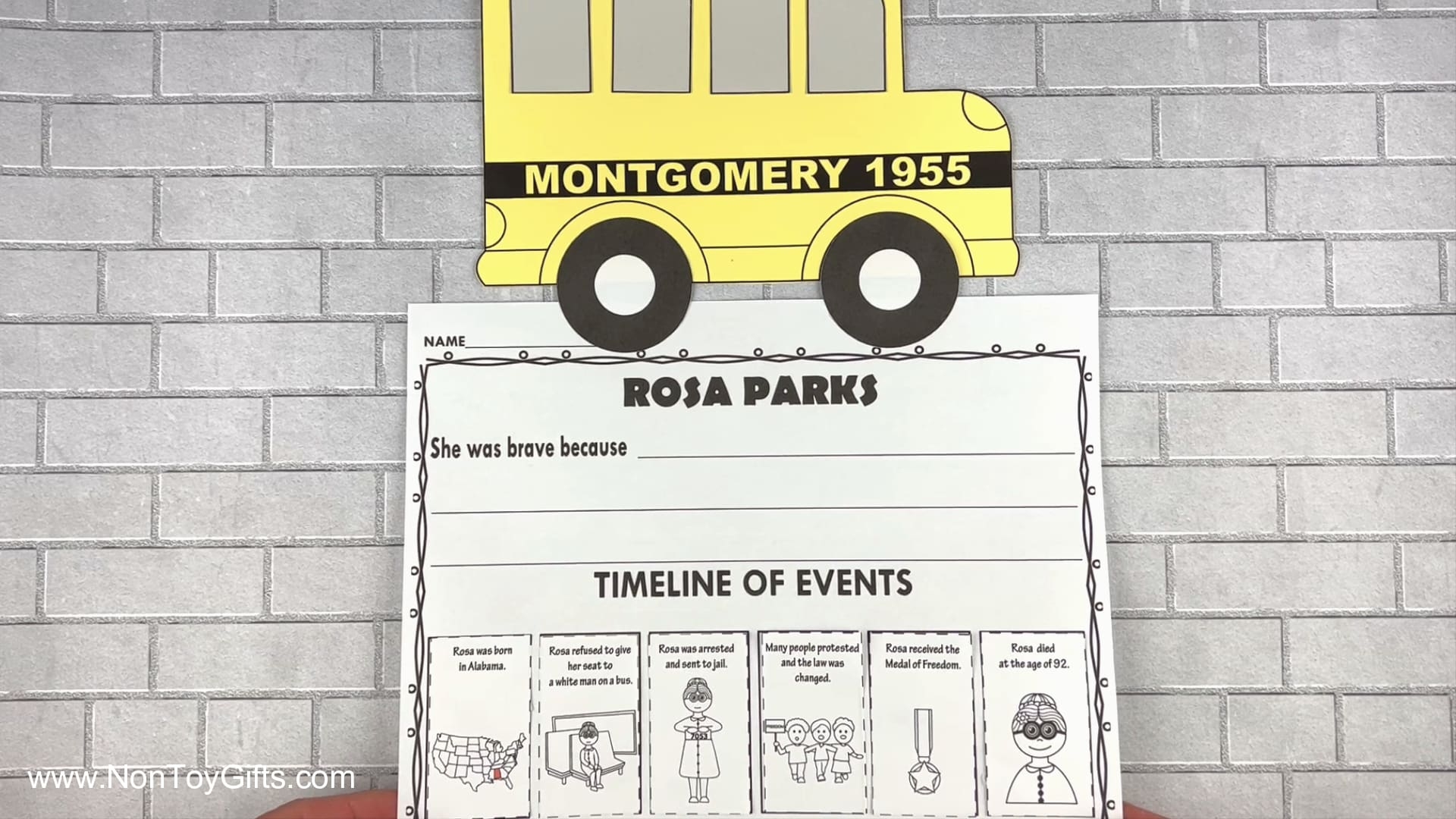 Rosa Parks Bus Printable