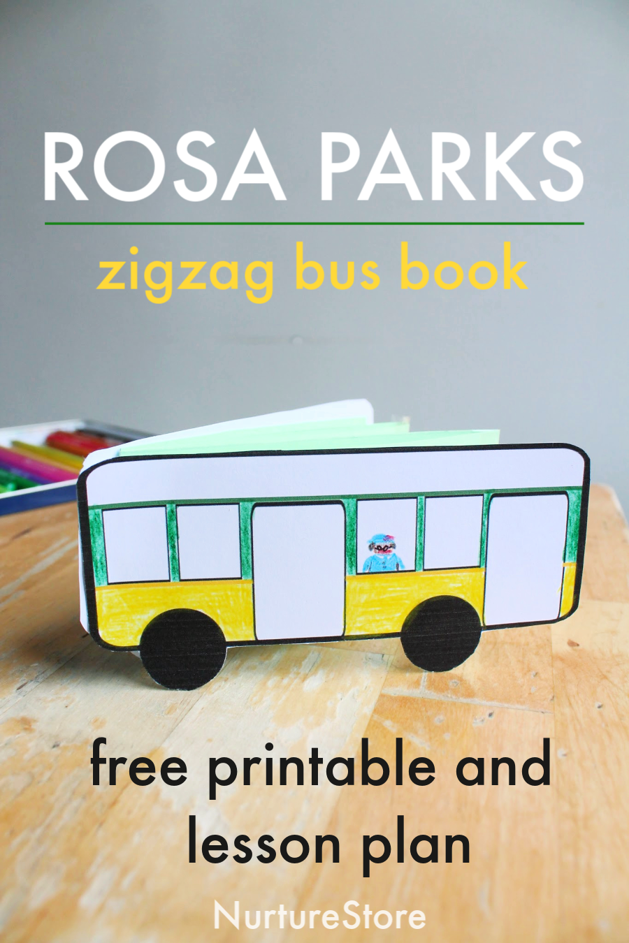 Rosa Parks Lesson Plan With Free Printable Bus Book NurtureStore