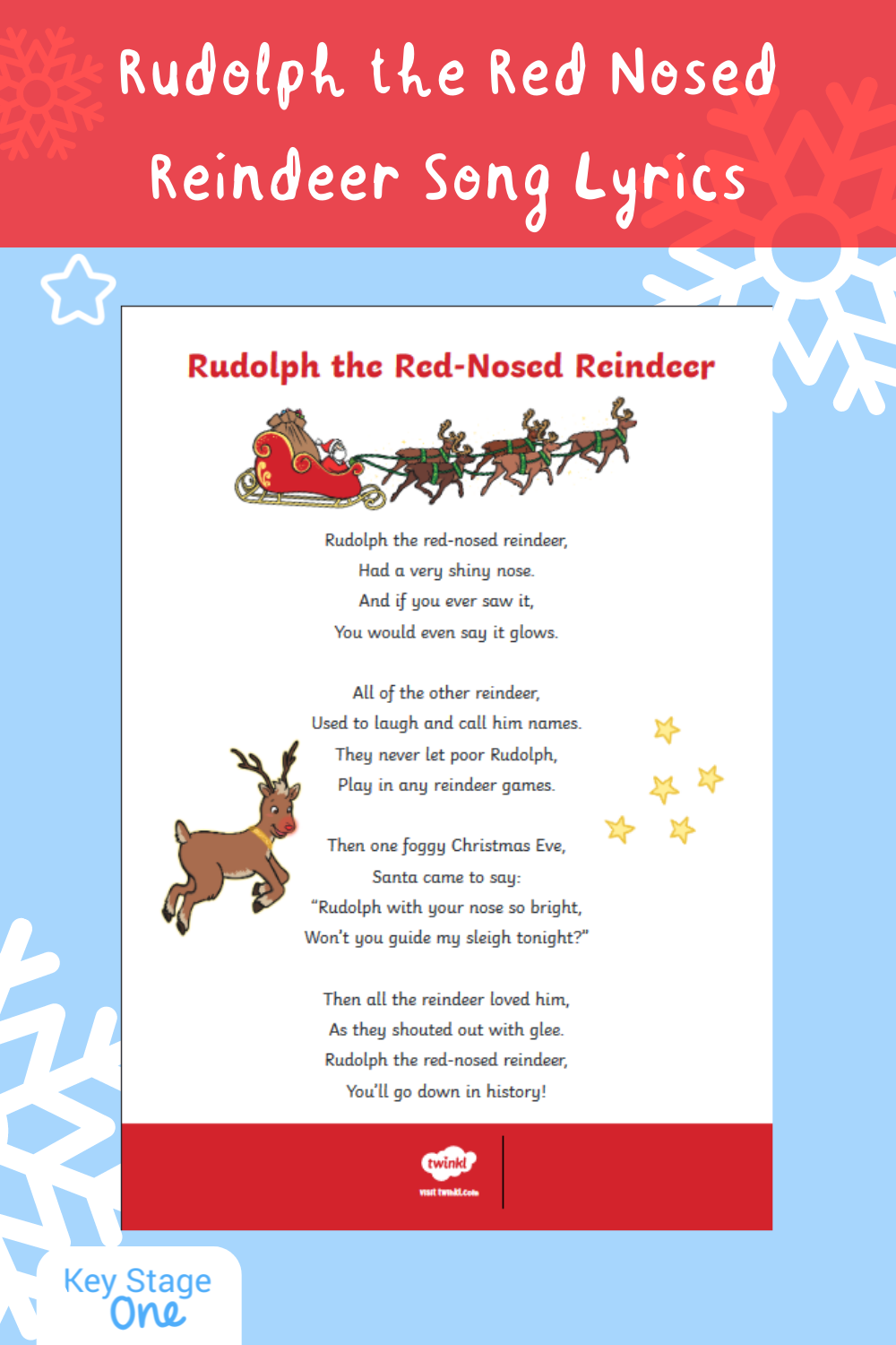 Rudolph The Red Nosed Reindeer Song Lyrics Reindeer Song Reindeer Lesson Plan Rudolph The Red