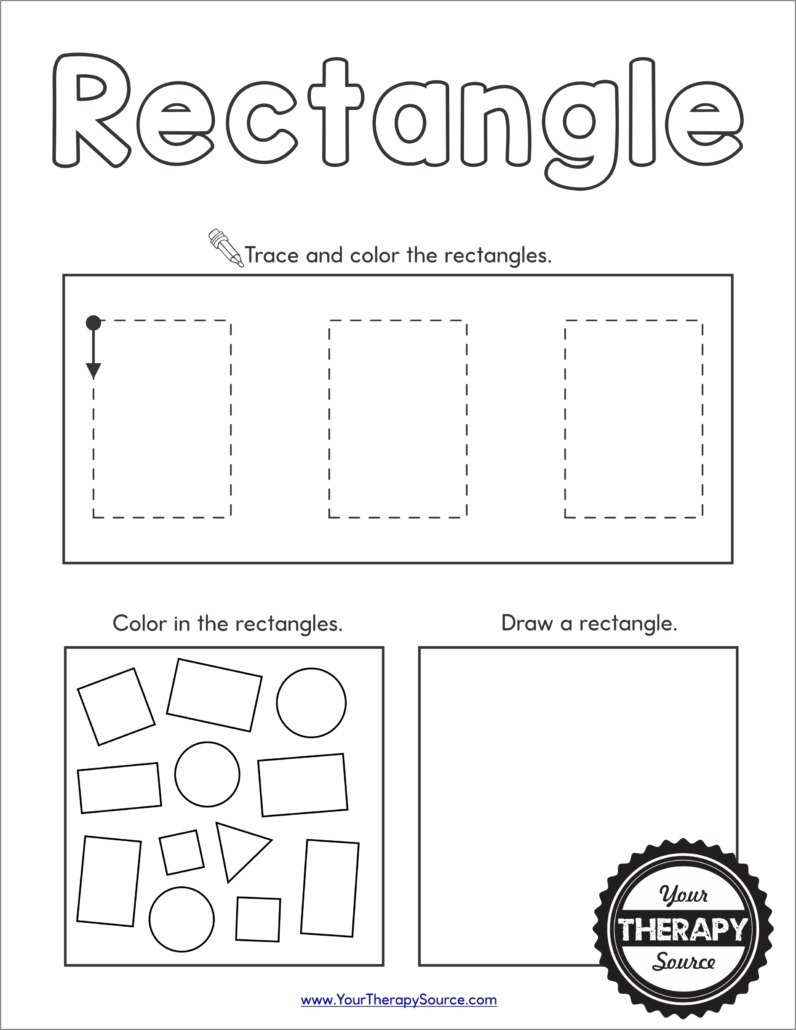 Shapes Worksheet Preschool Free Printables Your Therapy Source