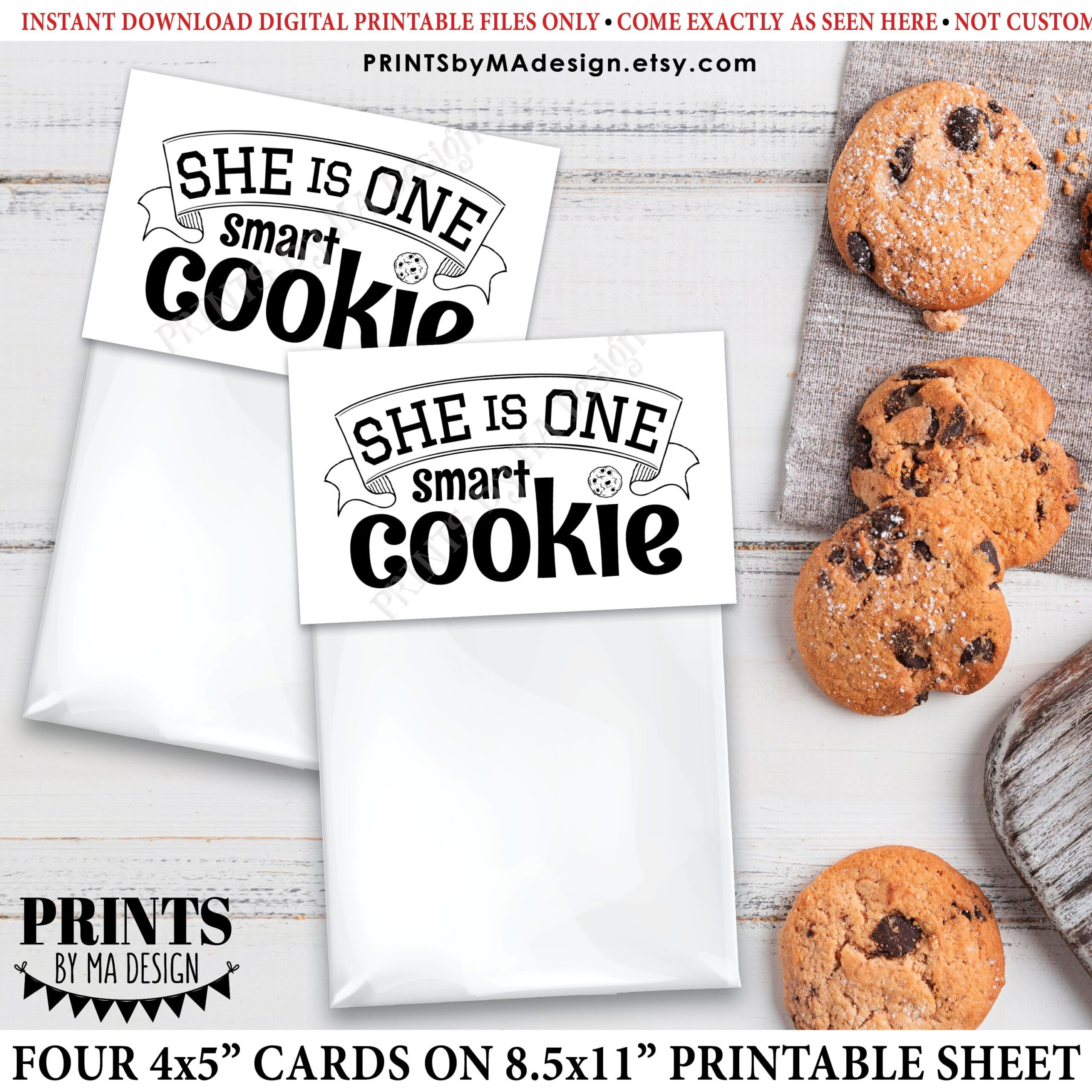 She'S One Smart Cookie Free Printable
