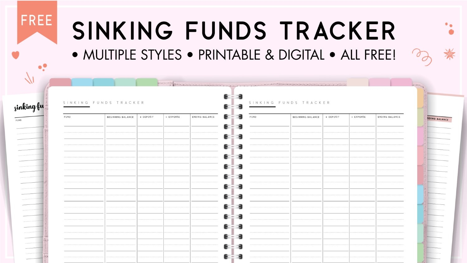 Sinking Funds Tracker Free Printable World Of Printables