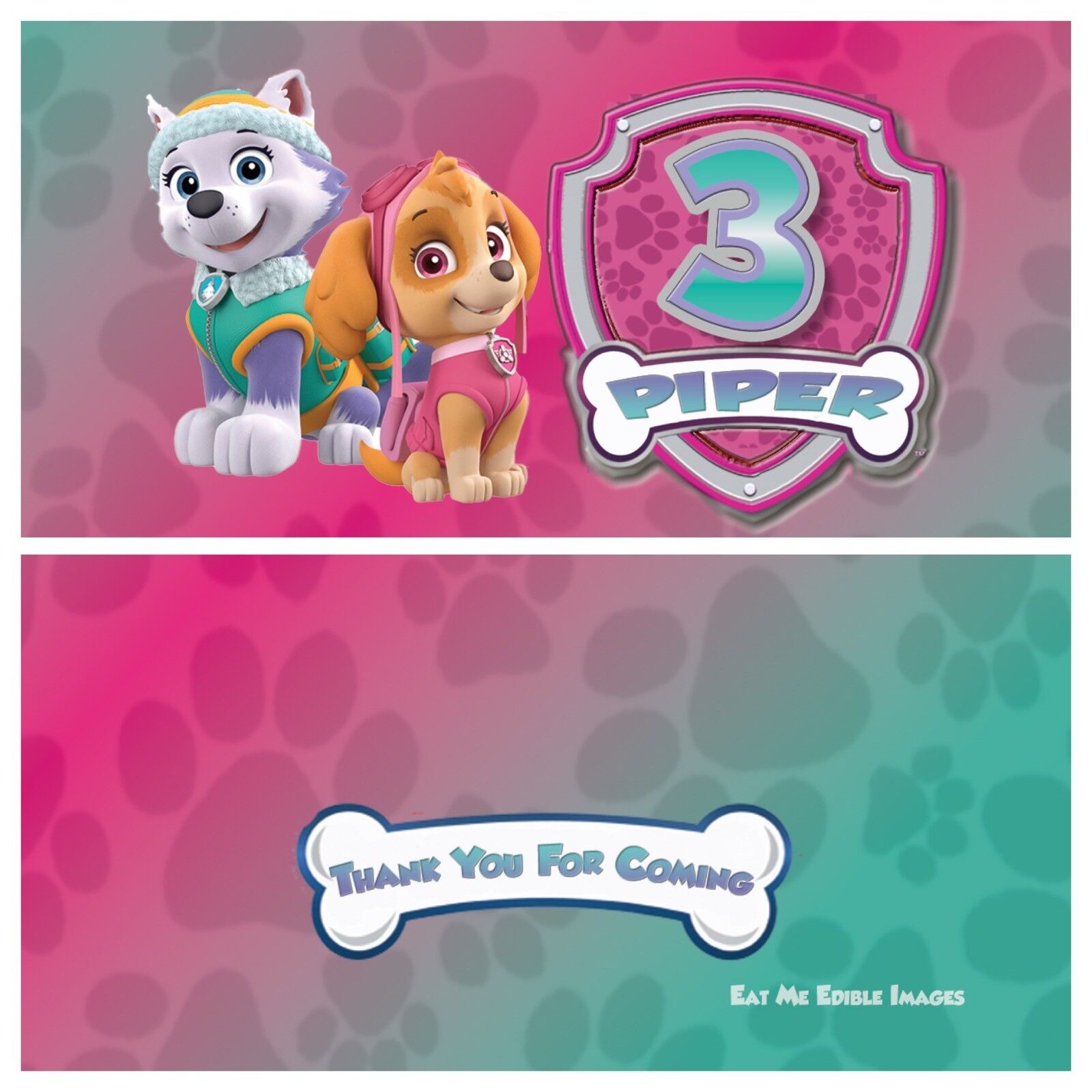 Skye Everest Paw Patrol Inspired Theme Chocolate Wrappers Digital Print At Home EBay
