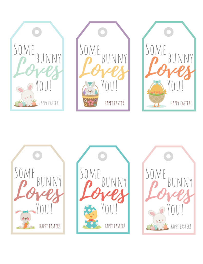Free Easter Gift Tags Printables