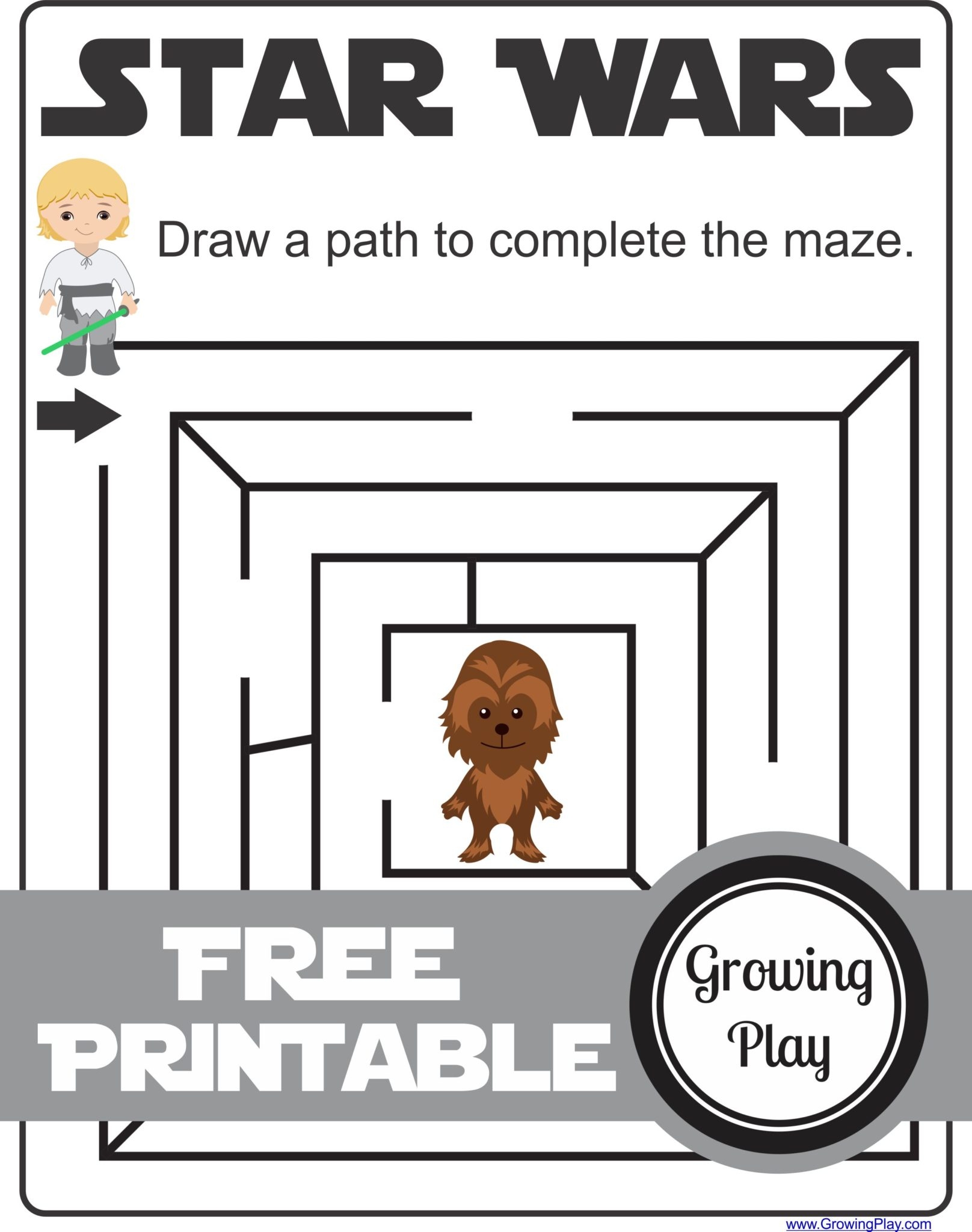 Star Wars Mazes Games And Activities Growing Play