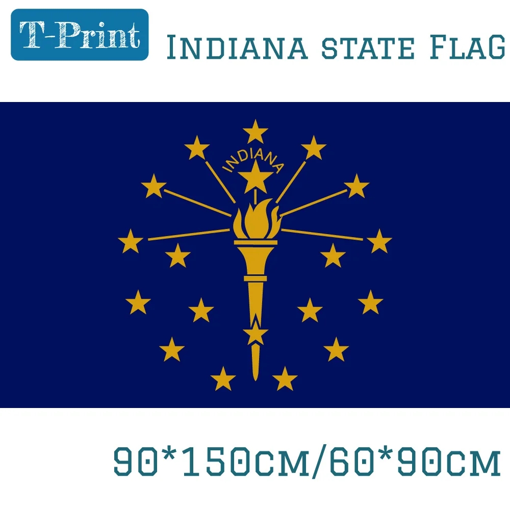 Printable Indiana State Flag