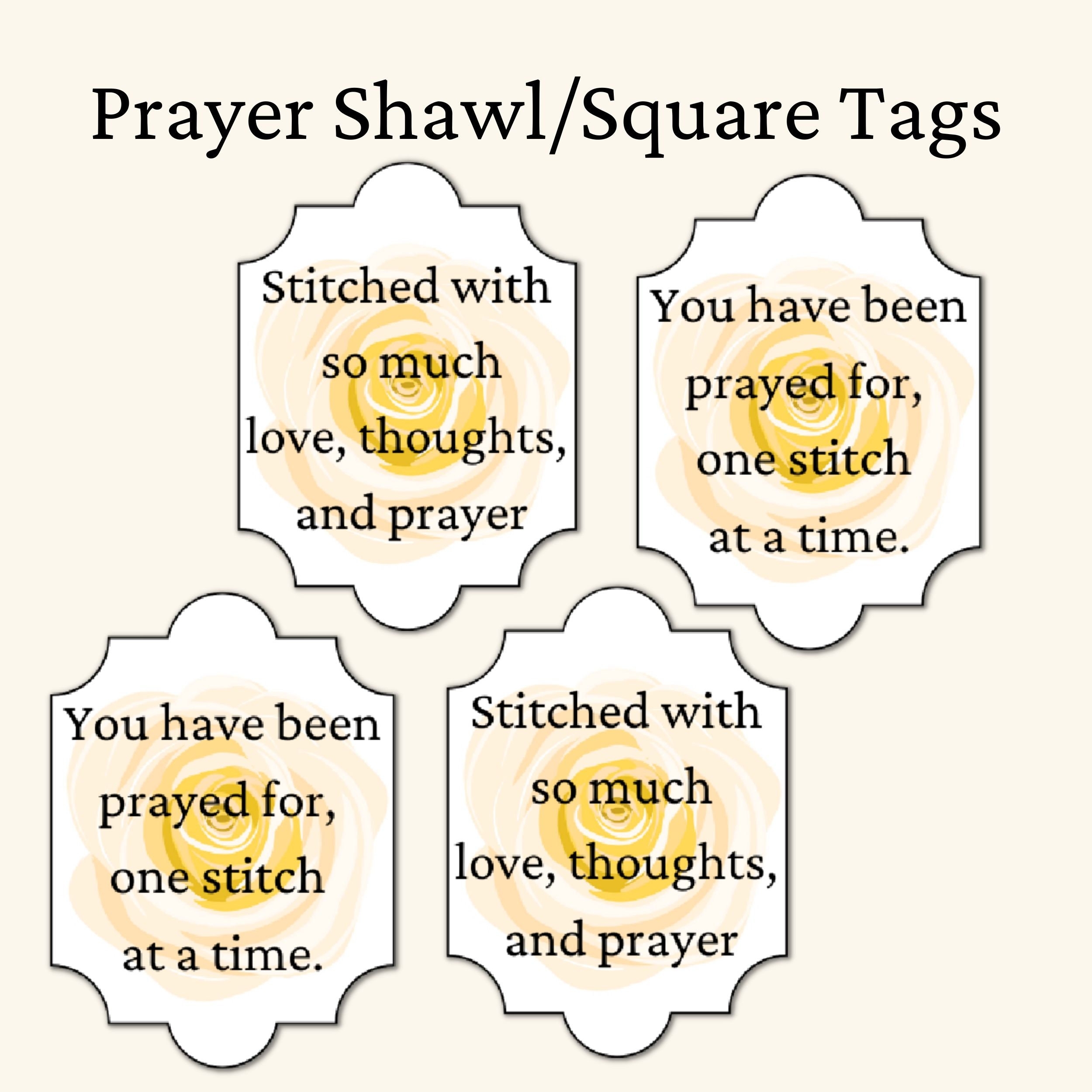 Stitched With Love Tags Prayer Shawl Tag Prayer Square Tag Tags For Crochet Tags For Knitting Prayer Tags Etsy Israel