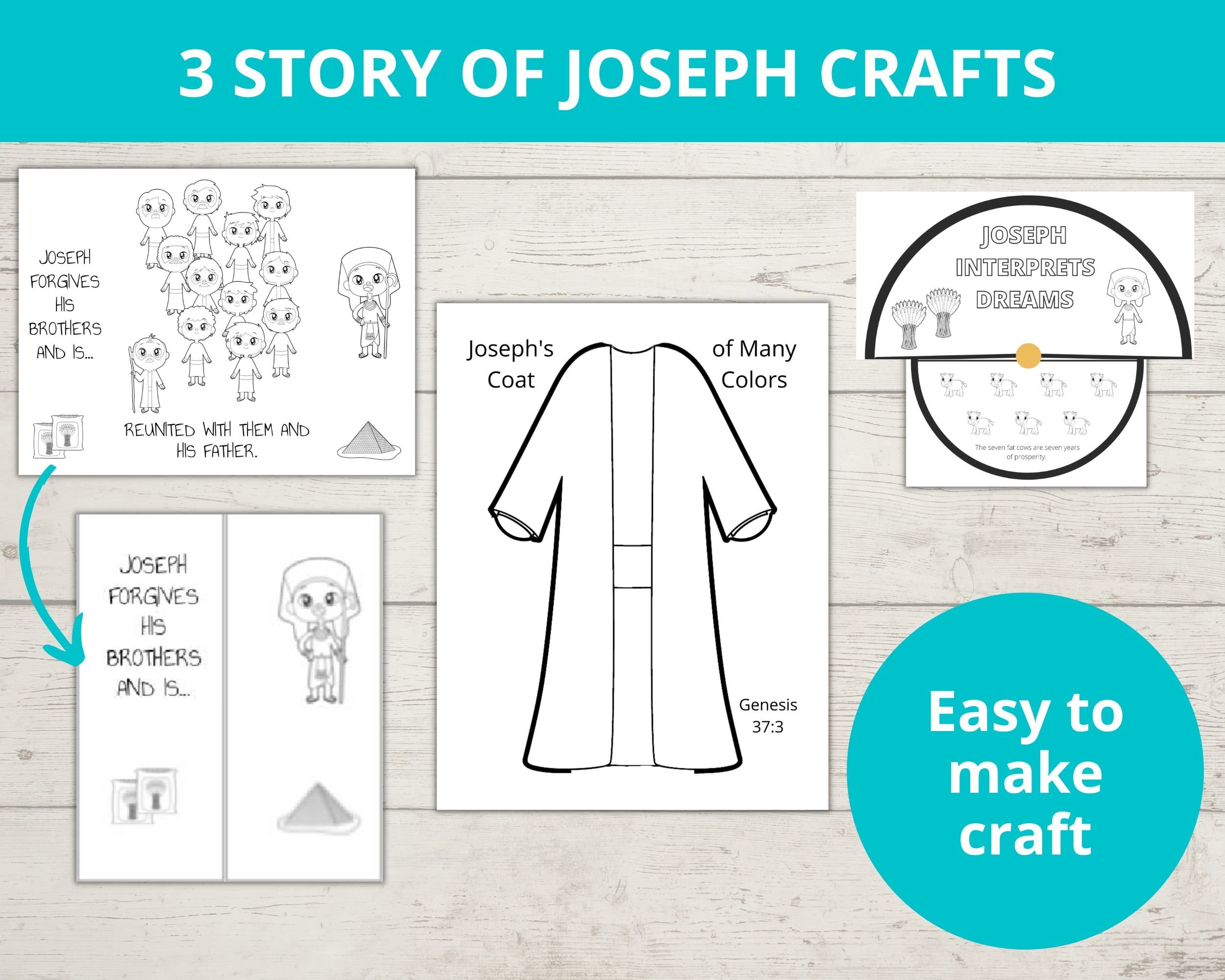 Free Printable Joseph Forgives His Brothers Craft