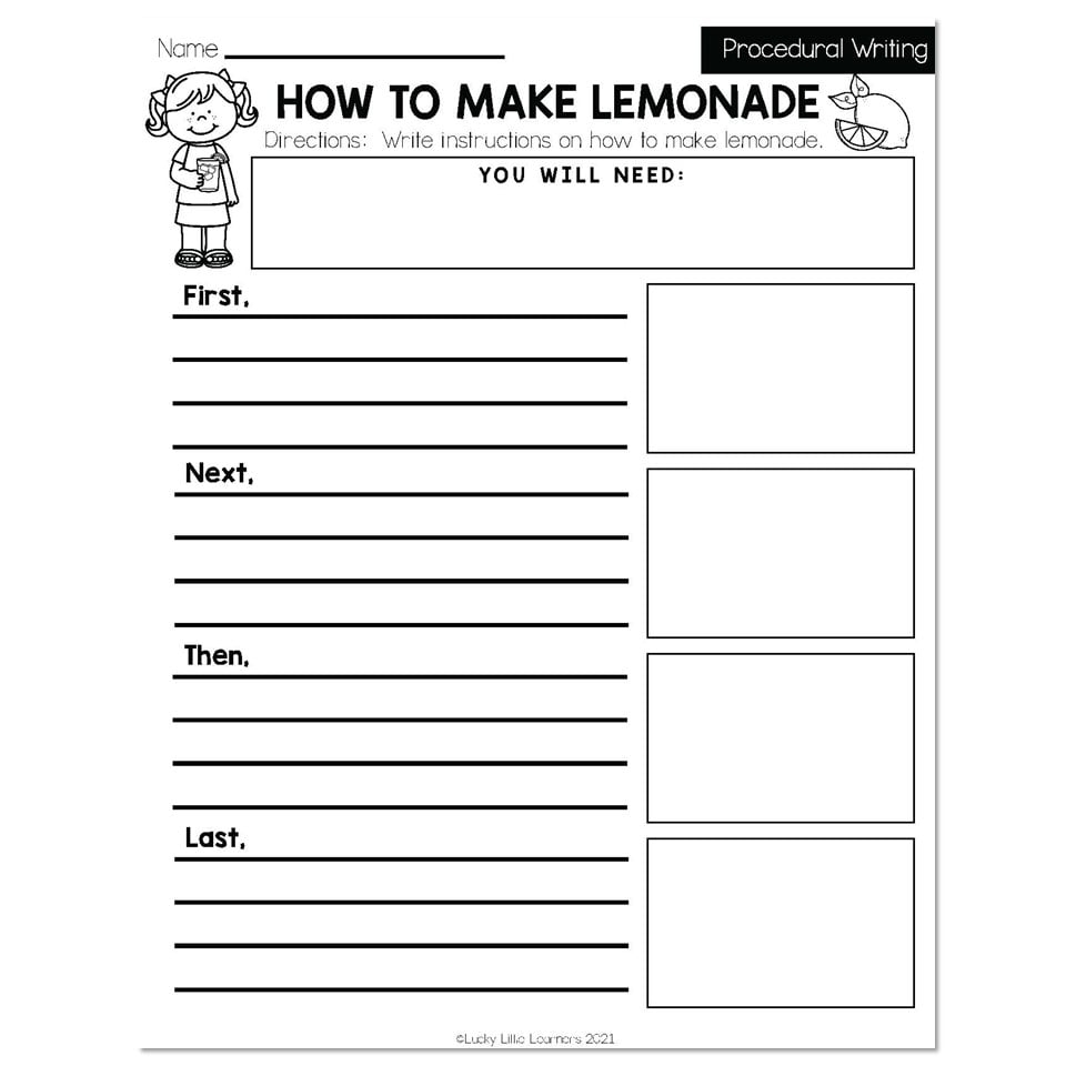 Writing Worksheets Printable For Grade 2