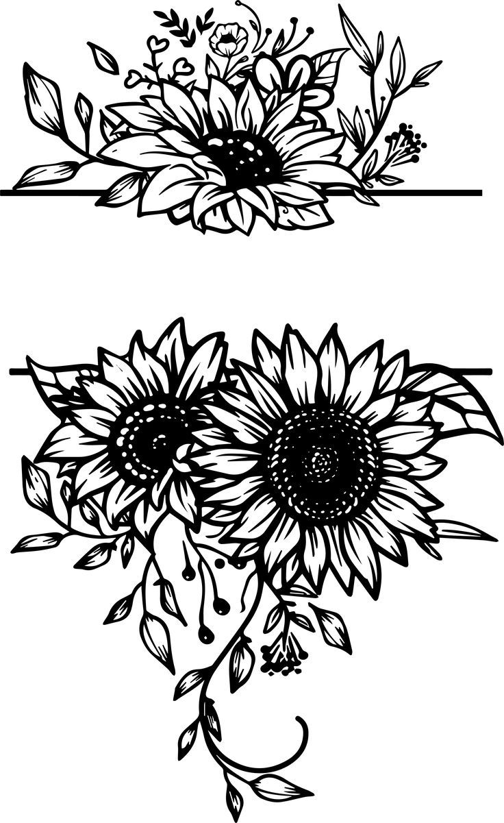 Sunflower 10 Wood Burning Patterns Stencil Pyrography Patterns Flower Drawing Tutorials