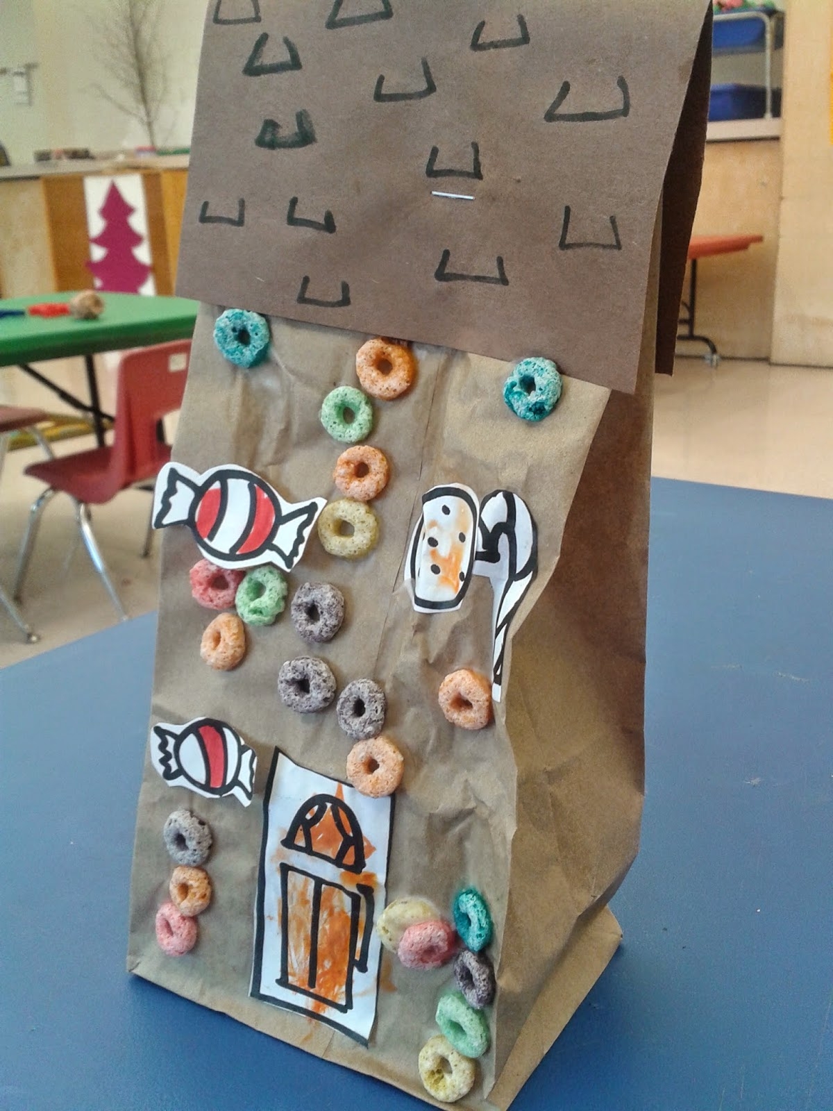 Teach Easy Resources Paper Bag Gingerbread House And A Free Candy Sheet Printable
