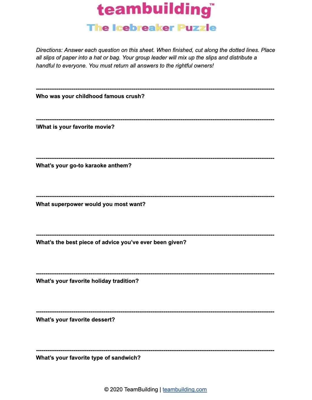 Free Printable Worksheets For Adults