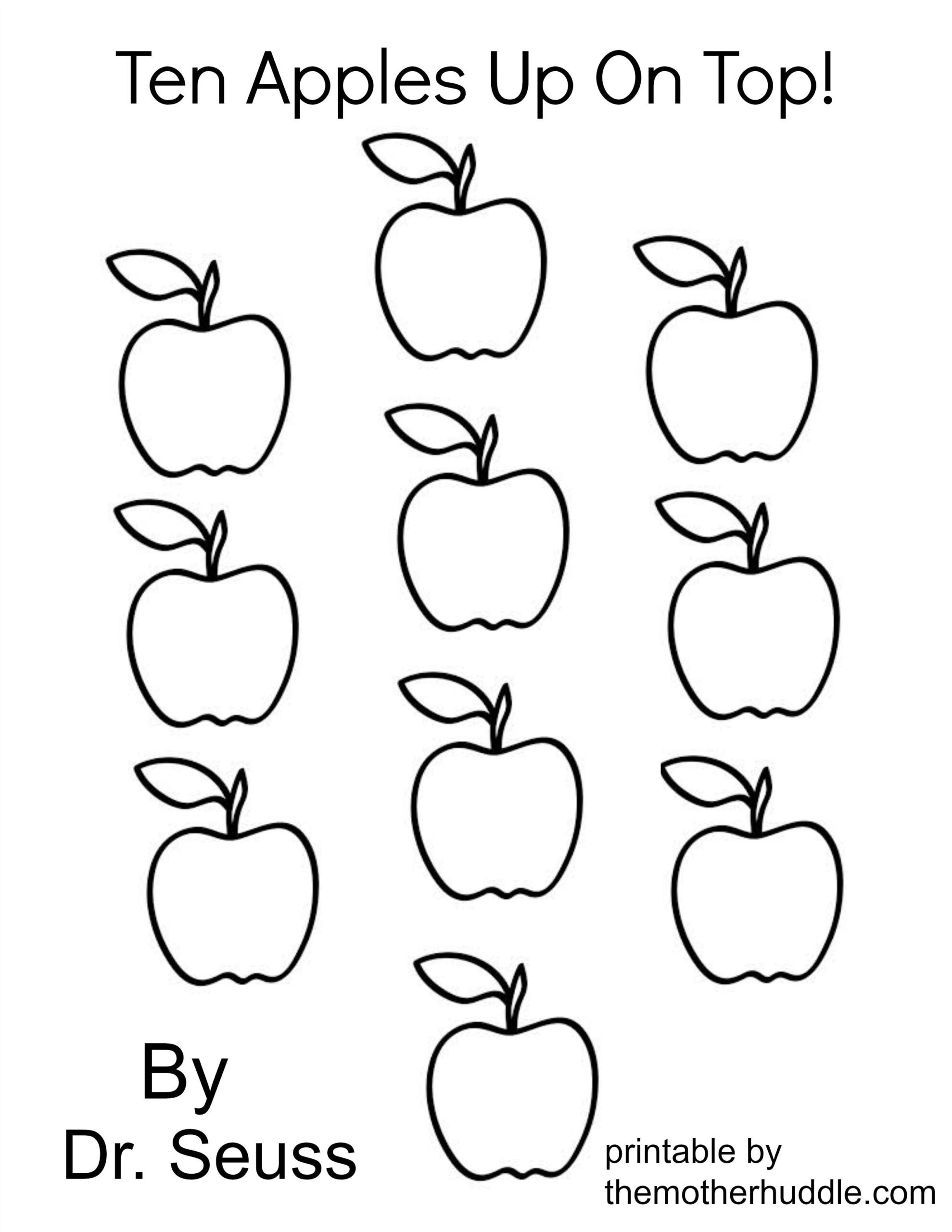 Ten Apples Up On Top Coloring Pages AZ Coloring Pages Dr Seuss Coloring Pages Dr Seuss Crafts Seuss Crafts