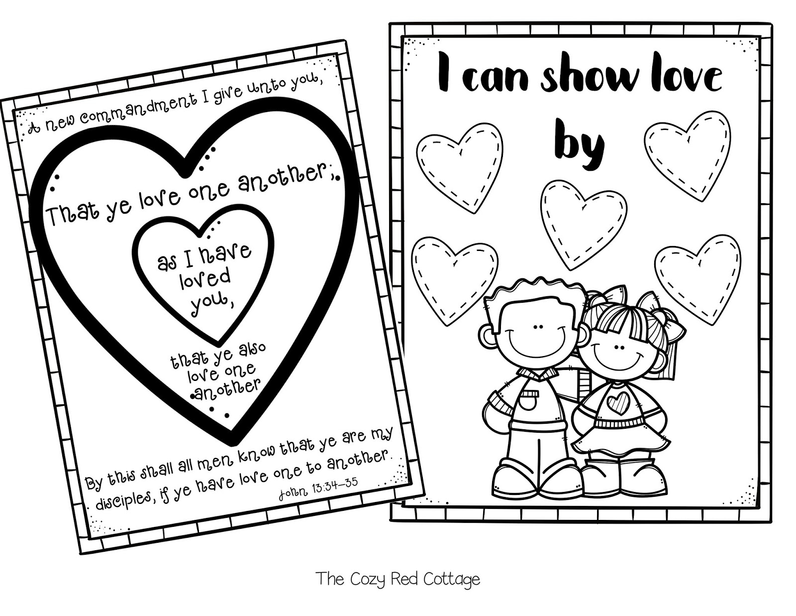 The Cozy Red Cottage Love One Another Lesson Helps Lesson 32 Primary 2 Free Printables