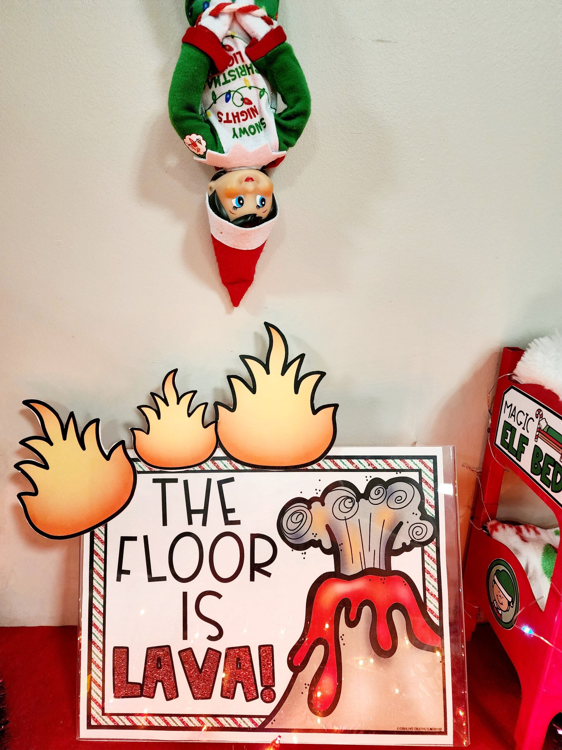 The Floor Is Lava Printable Poster FREEBIE Elf Day 8