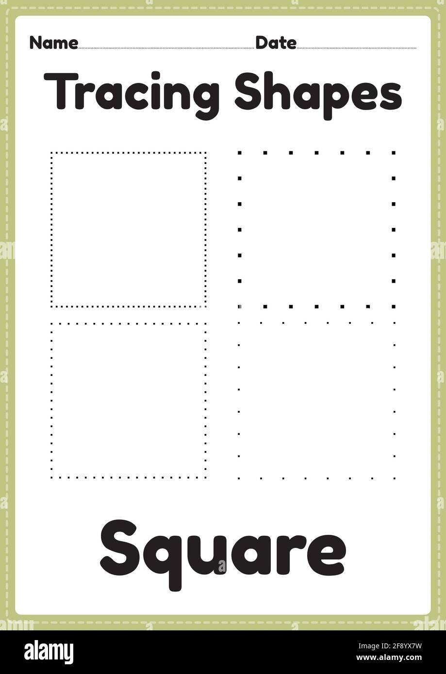 Printable Square Shape Worksheets