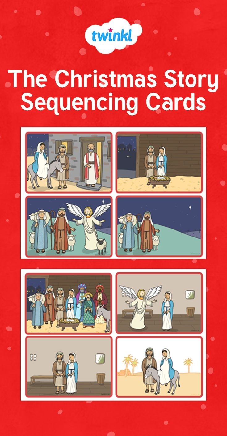 Use These Sequencing Cards To Depict The Main Events Of The Christmas Story These Are Perfect For A Christmas Story The Nativity Story Christmas Tree Pictures