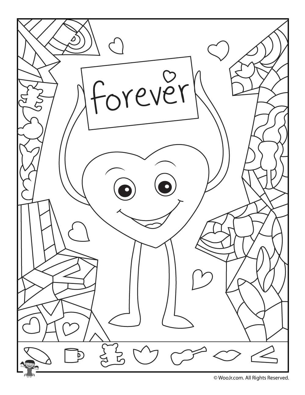 Valentine s Day Hidden Picture Activity Pages Woo Jr Kids Activities Children s Publishing Hidden Pictures Valentine Activities Picture Cards
