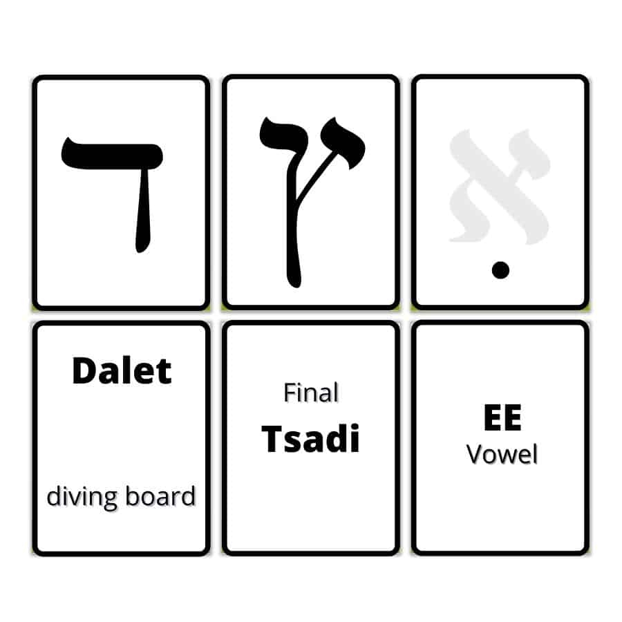 You MUST Use Hebrew Flashcards To Learn The Alphabet B nai Mitzvah Academy